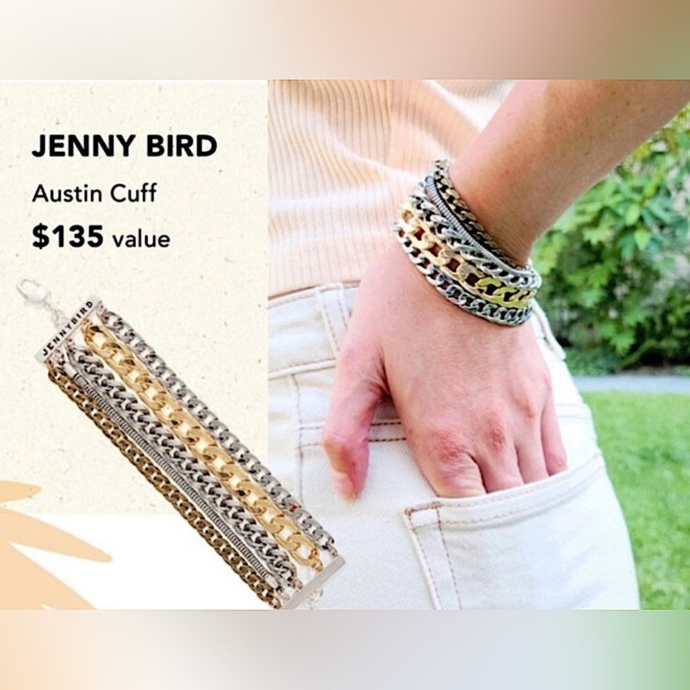 JENNY BIRD Mixed Metal Stacked Chain Bracelet - Picture 10 of 11